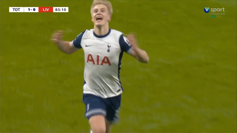 Lucas Bergvall målskytt mot Liverpool