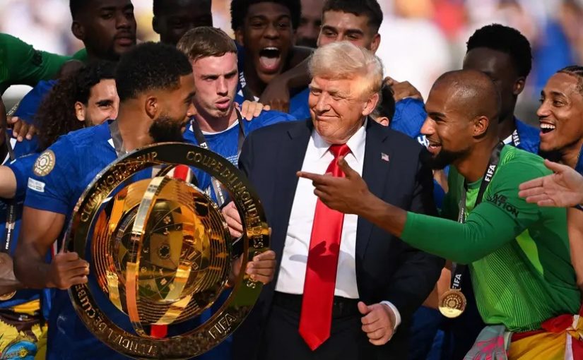 Donald Trump i rampljuset när Chelsea vann klubblags-VM