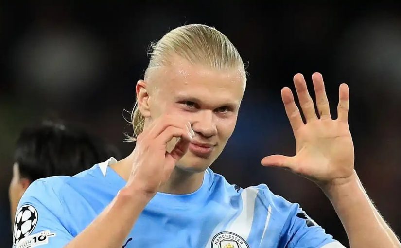 Erling Haaland historisk i Citys CL-seger