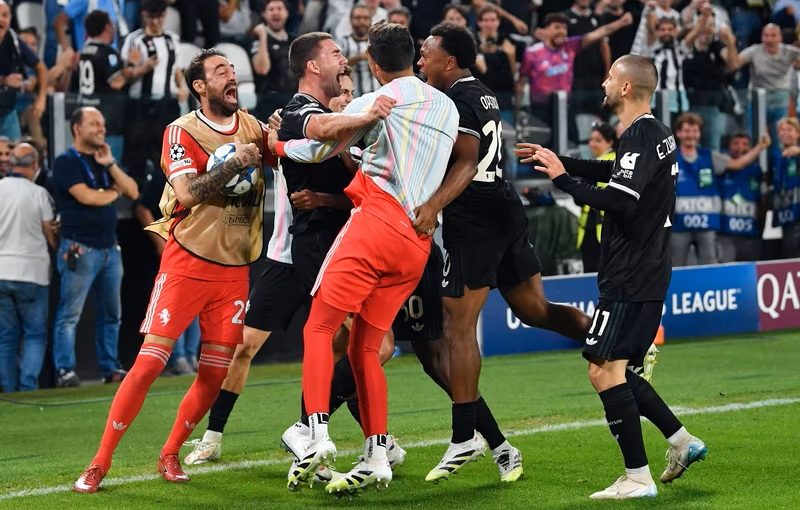 Galen målfest mellan Juventus och Dortmund i Champions League