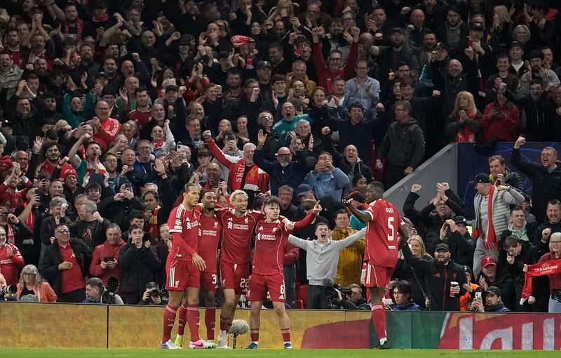 Klubblegendaren firade Mohamed Salahs mål