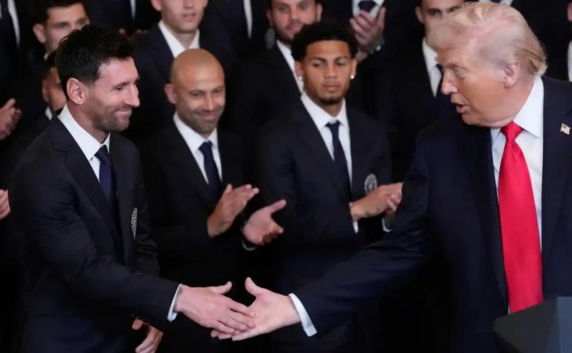 Lionel Messi besökte Donald Trump i Vita huset