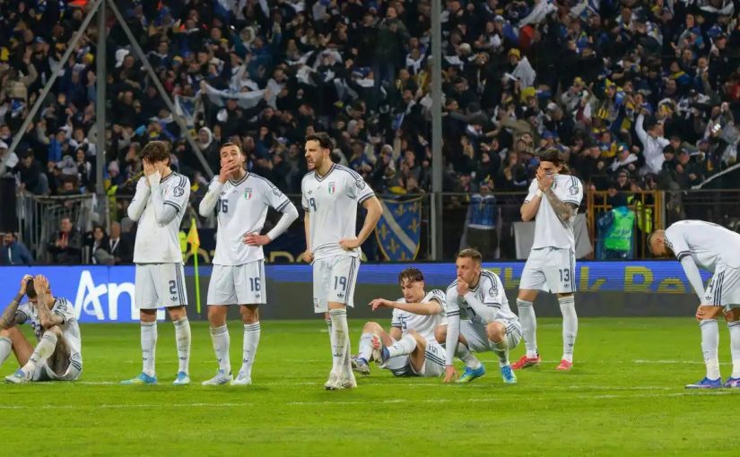 Danmark och Italien missar fotbolls-VM 2026