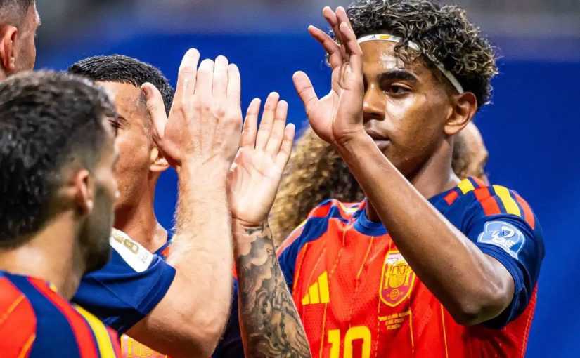 Yamals första VM-mål kom i Spaniens kross