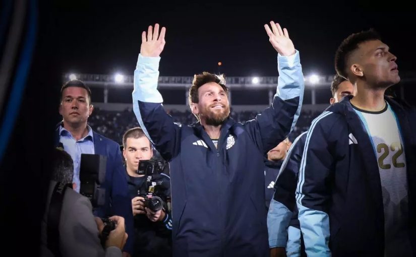 Lionel Messi i tårar – innan avskedsmatchen